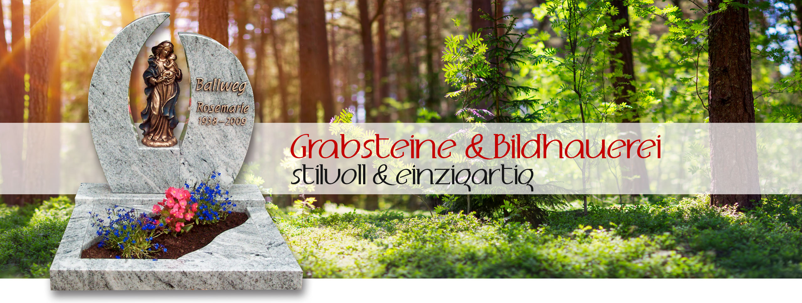 Grabmale & Bildhauerei bei Bernhard Stein- + Metallkunst in 74722 Buchen (Odenwald)
